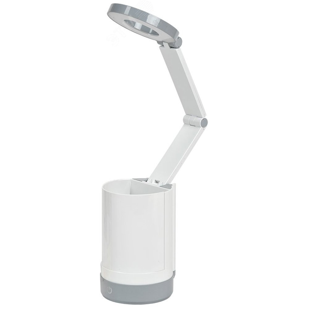 Светильник светодиодный настольный 2012 5Вт пантограф с карманом белый (LDNL3-2012-1-VV-5-K01)