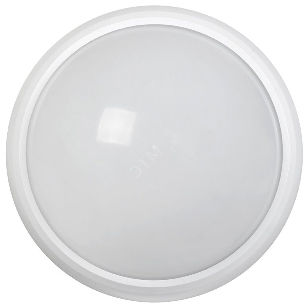 Светильник светодиодный ДБП-8w 6500К 640Лм IP65 круглый пластиковый белый (LDPO0-5110-08-6500-K01)