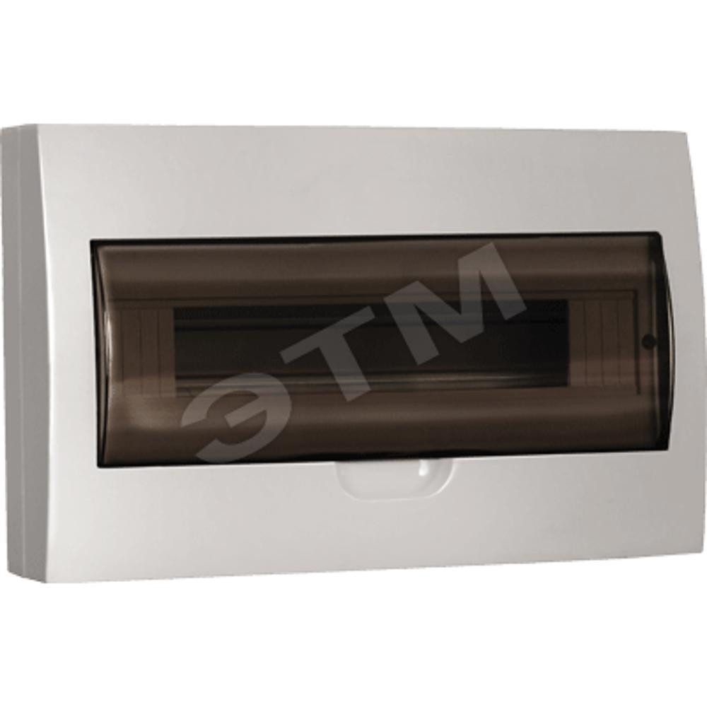 Щит распределительный навесной ЩРн-П-18 IP41 пластиковый белый прозрачная дверь (MKP12-N-18-40-10)