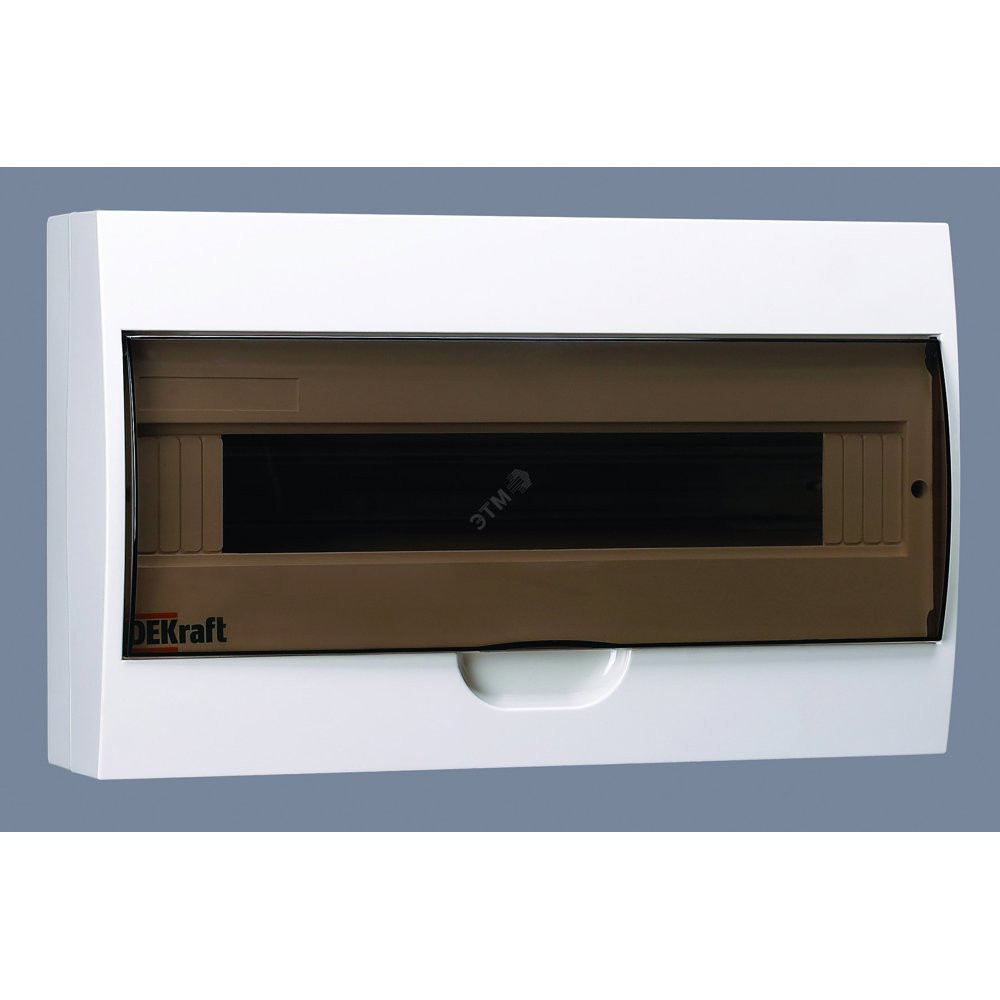Щит распределительный навесной ЩРн-П-18 IP41      пластиковый прозрачная дверь (31012DEK)