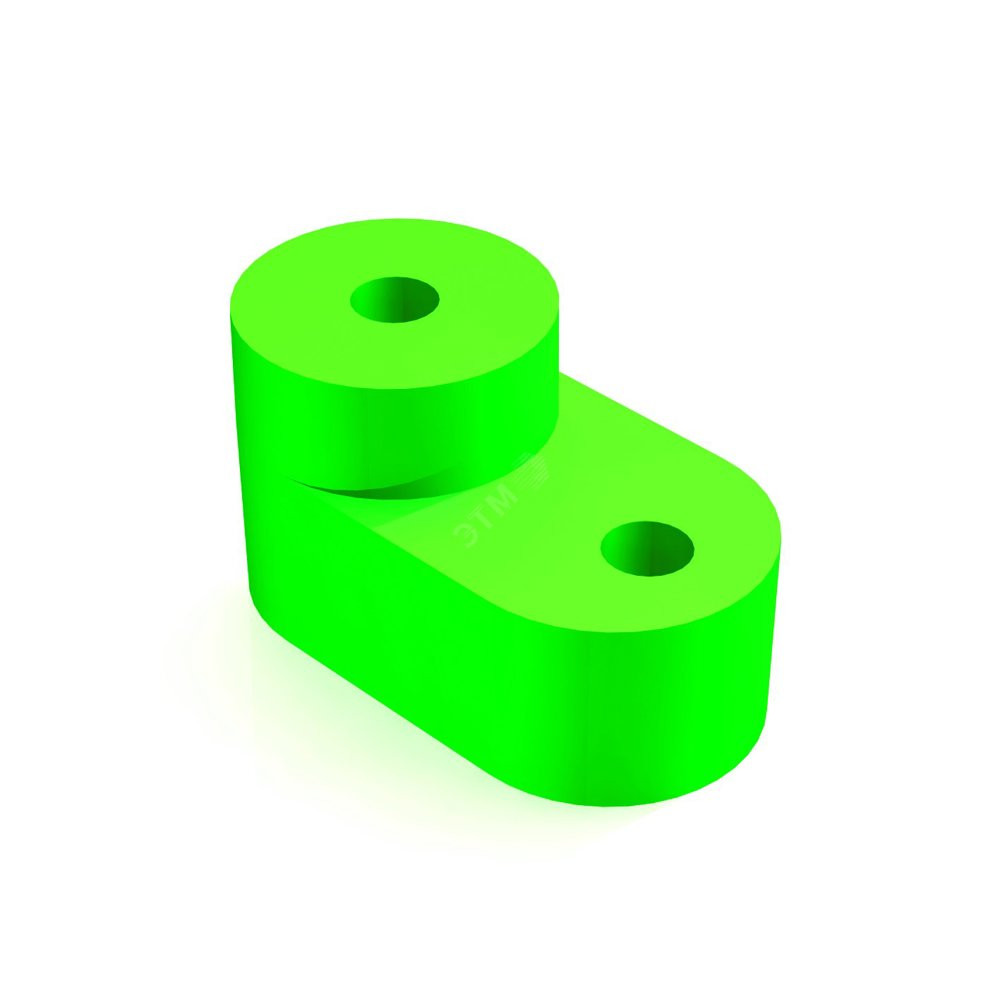 Изолятор угловой для нулевой шины зеленый (32255DEK)
