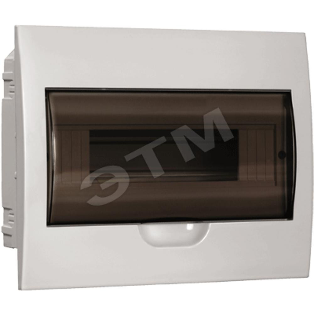 Щит распределительный встраиваемый ЩРв-П-12 IP41 пластиковый белый прозрачная дверь (MKP12-V-12-40-10)