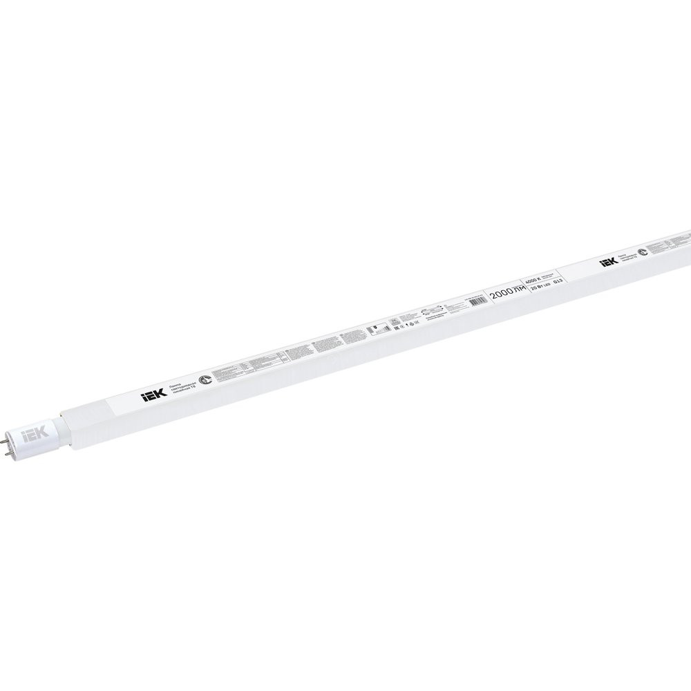 Лампа светодиодная LED 20вт G13 белый установка возможна после демонтажа ПРА (LLE-T8R-20-230-40-G13)