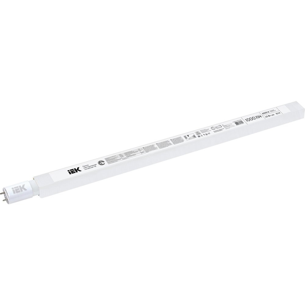 Лампа светодиодная LED 10вт G13 дневной установка возможна после демонтажа ПРА (LLE-T8R-10-230-65-G13)