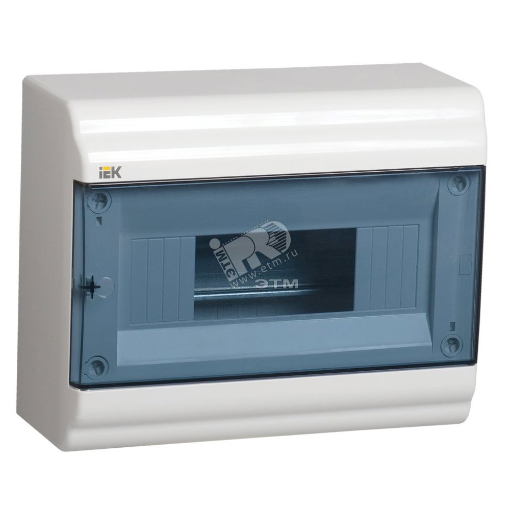 Щит распределительный навесной ЩРн-П-9 пластиковый прозрачная дверь IP41 PRIME (MKP82-N-09-41-20)