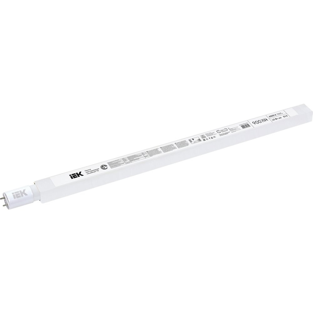 Лампа светодиодная LED 10вт G13 дневной установка возможна после демонтажа ПРА ECO (LLE-T8-10-230-65-G13)